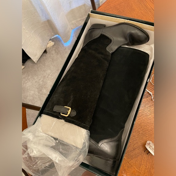 Ralph Lauren Suede and Leather riding boots - Picture 3 of 9